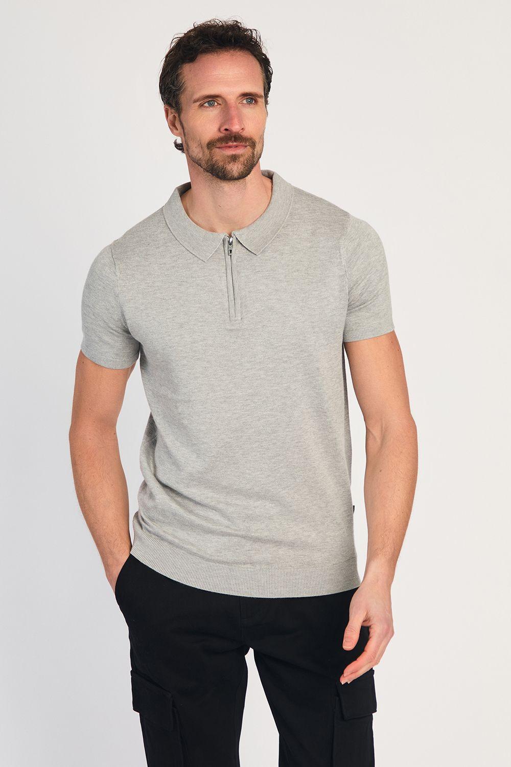 1/2 Zip Short Sleeve Polo Shirt by FRENCH CONNECTION