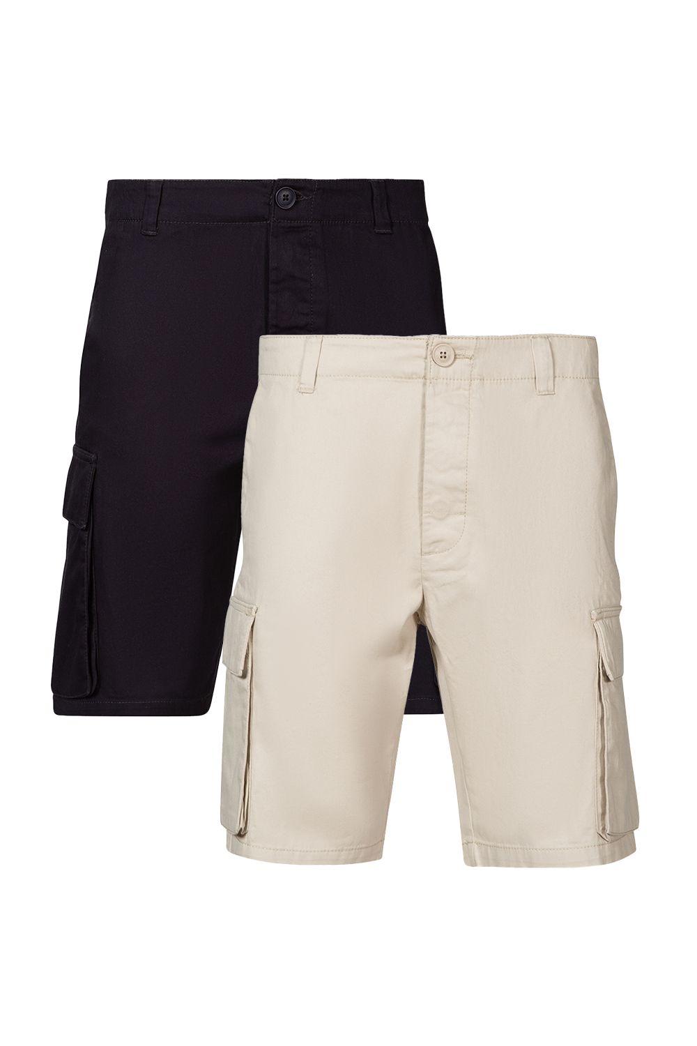 2 Pack Cotton Cargo Shorts by FRENCH CONNECTION