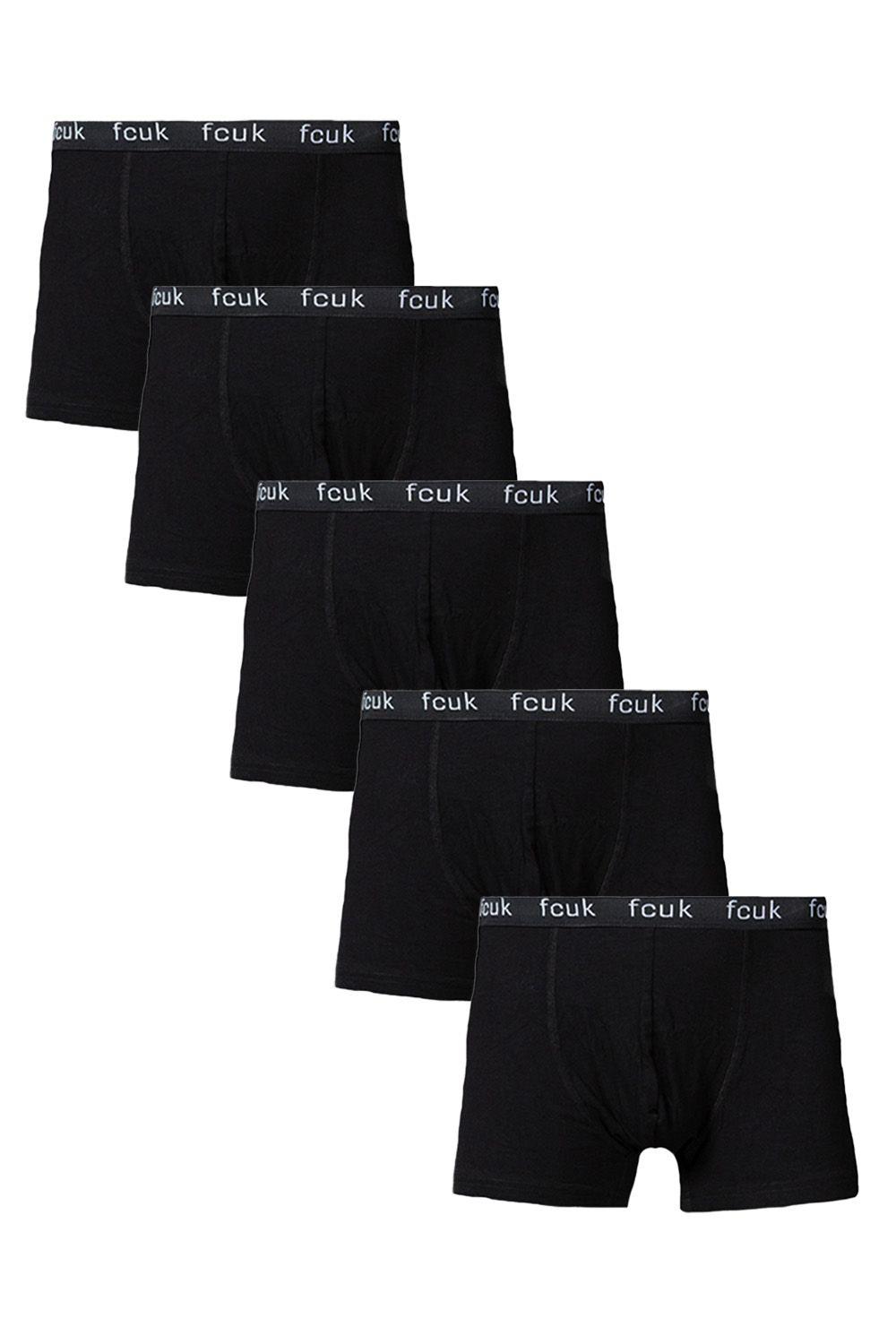 5 Pack FCUK Cotton Stretch Boxers by FRENCH CONNECTION