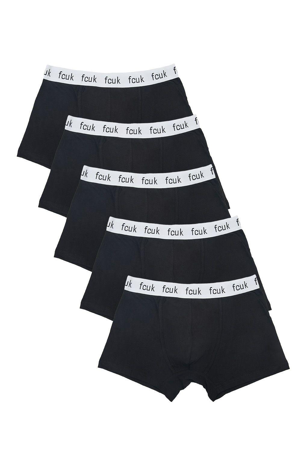 5 Pack FCUK Cotton Stretch Boxers by FRENCH CONNECTION