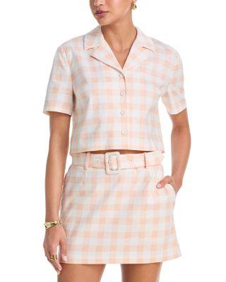 Aspen Gingham Cropped Shirt by FRENCH CONNECTION