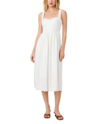 Aspen Linen Sweetheart Midi Dress by FRENCH CONNECTION