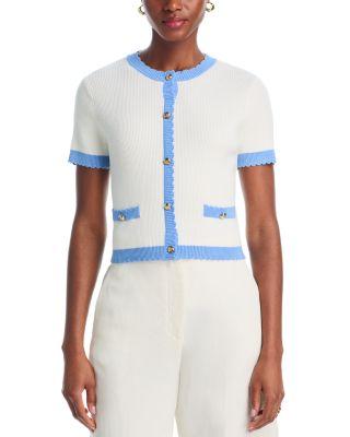 Bennet Rib Knit Short Sleeve Top by FRENCH CONNECTION