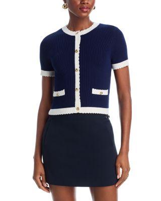 Bennet Rib Knit Short Sleeve Top by FRENCH CONNECTION