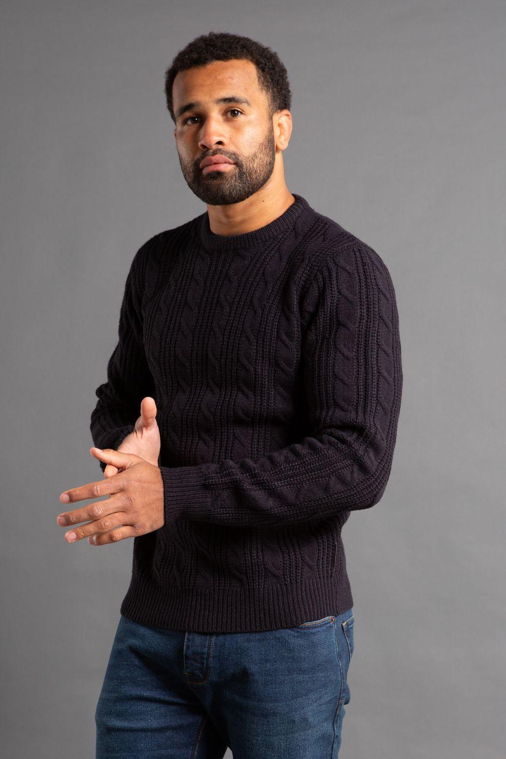 Cable Knit Crew Neck Jumper by FRENCH CONNECTION