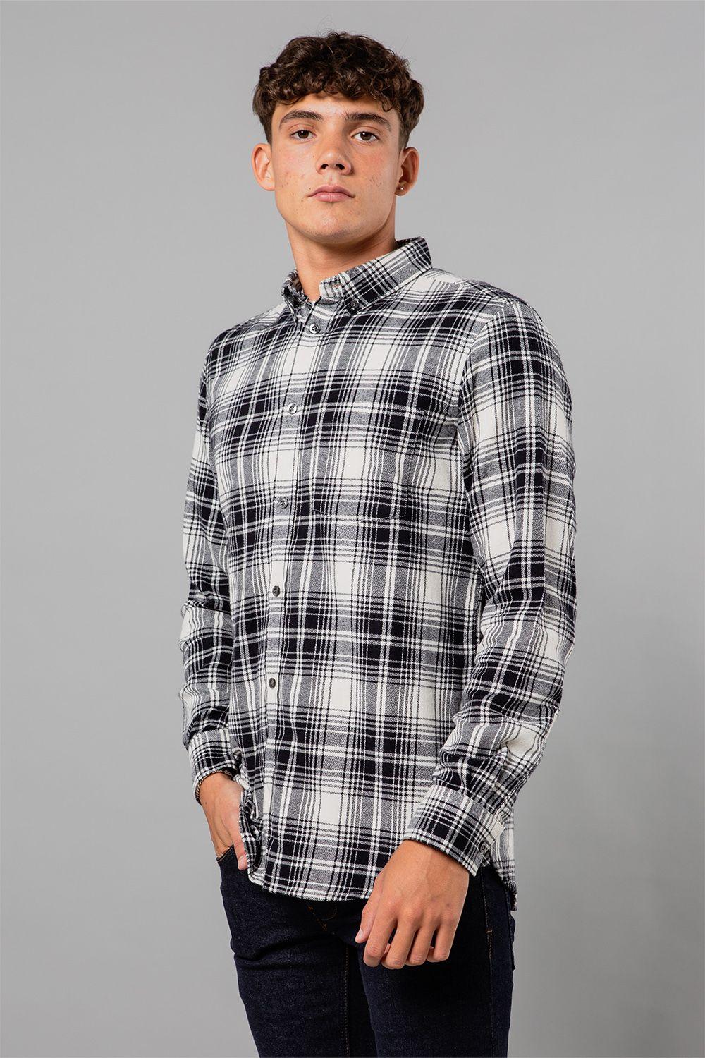 Cotton Flannel Long Sleeve Shirt by FRENCH CONNECTION