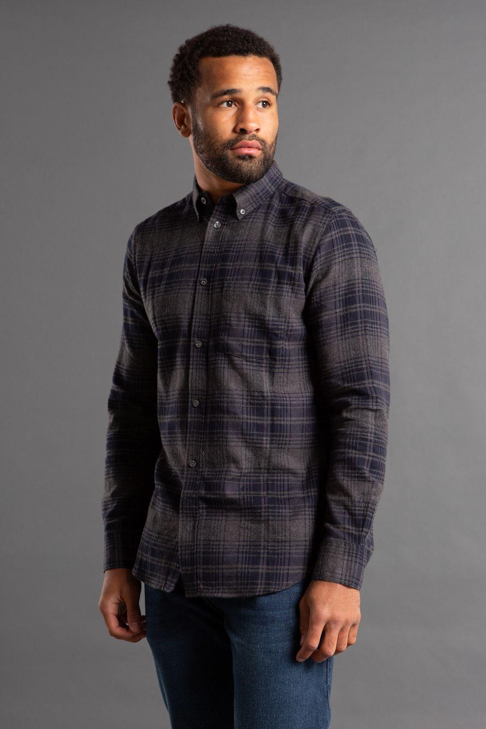 Cotton Flannel Long Sleeve Shirt by FRENCH CONNECTION