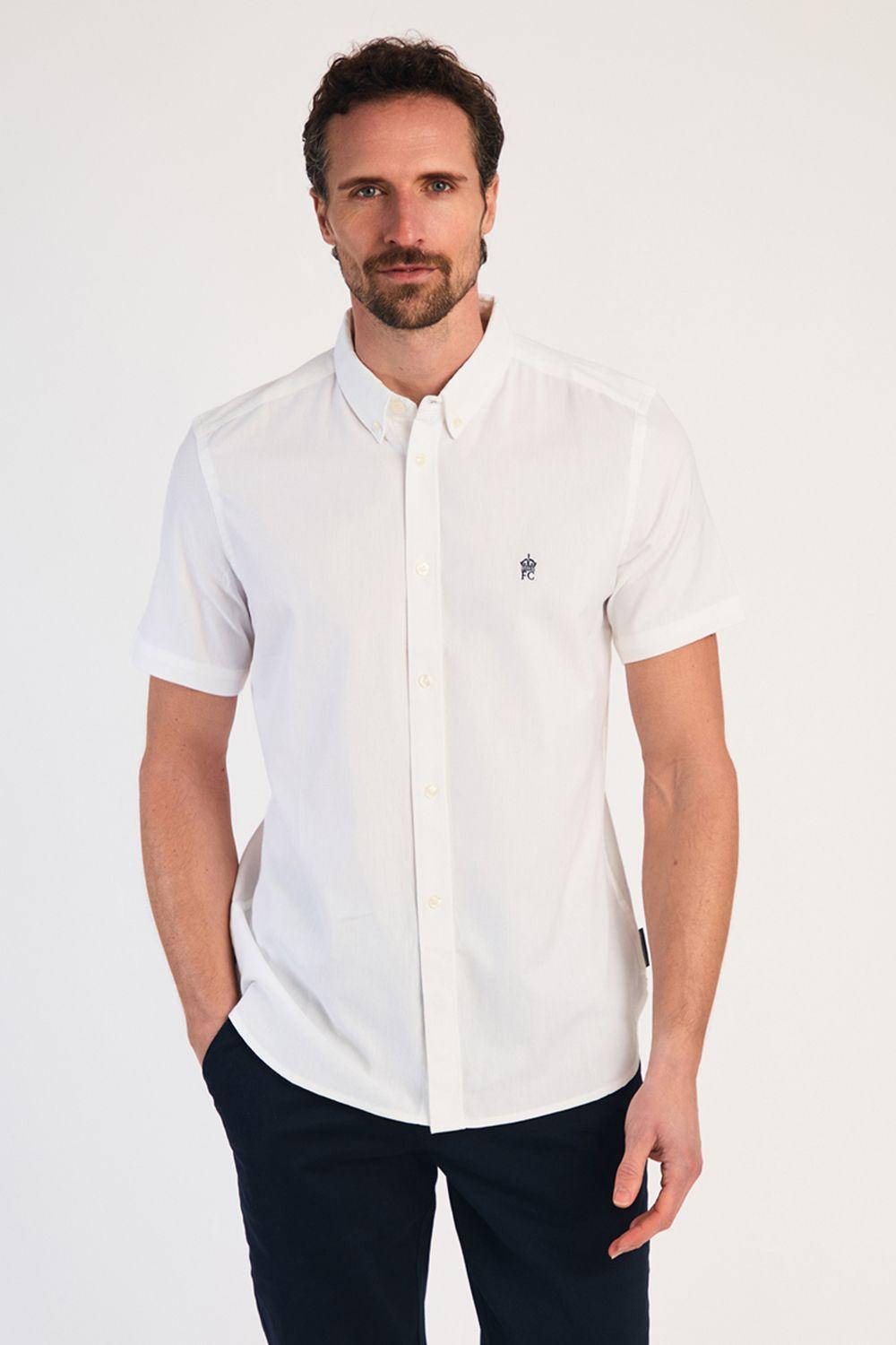 Cotton Short Sleeve Oxford Shirt by FRENCH CONNECTION