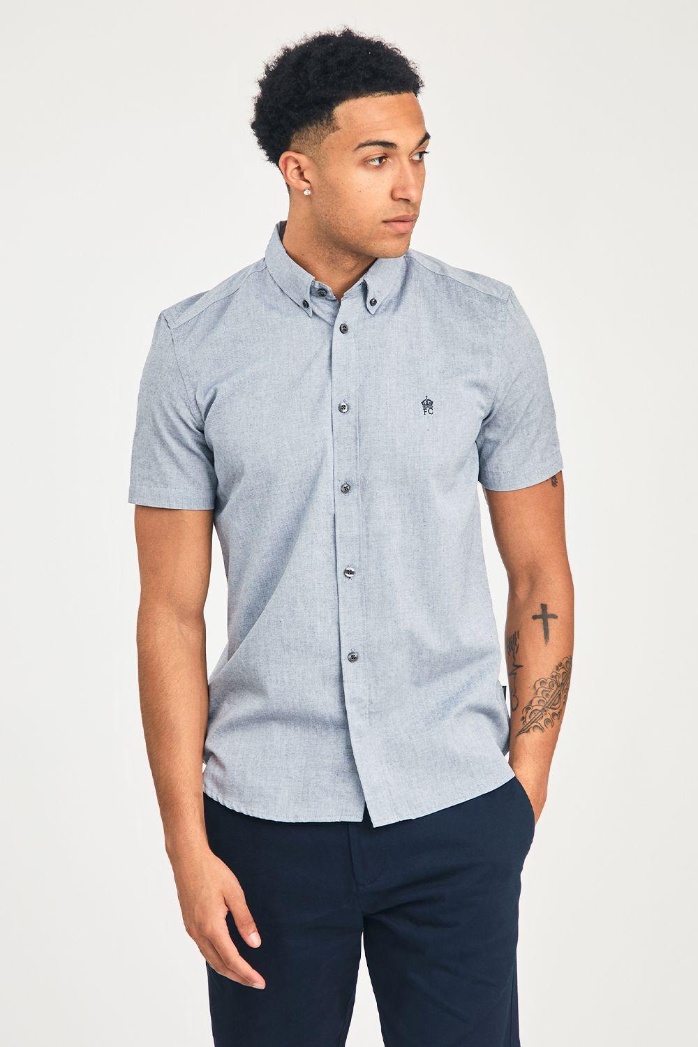 Cotton Short Sleeve Oxford Shirt by FRENCH CONNECTION
