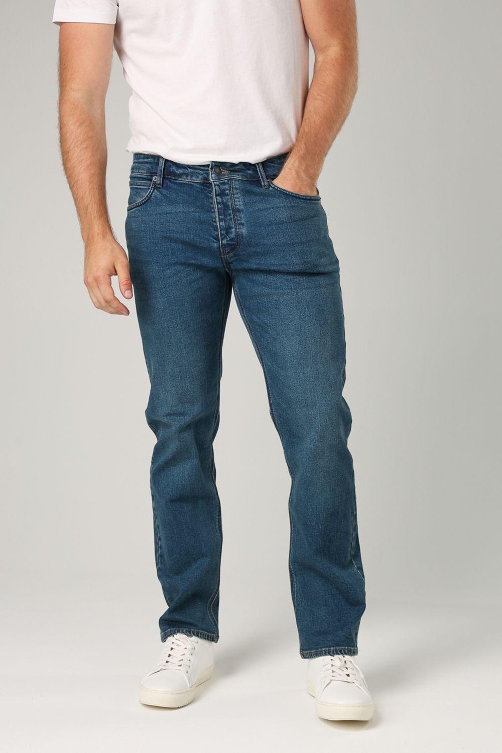 Cotton Straight Leg Stetch Denim Jeans by FRENCH CONNECTION