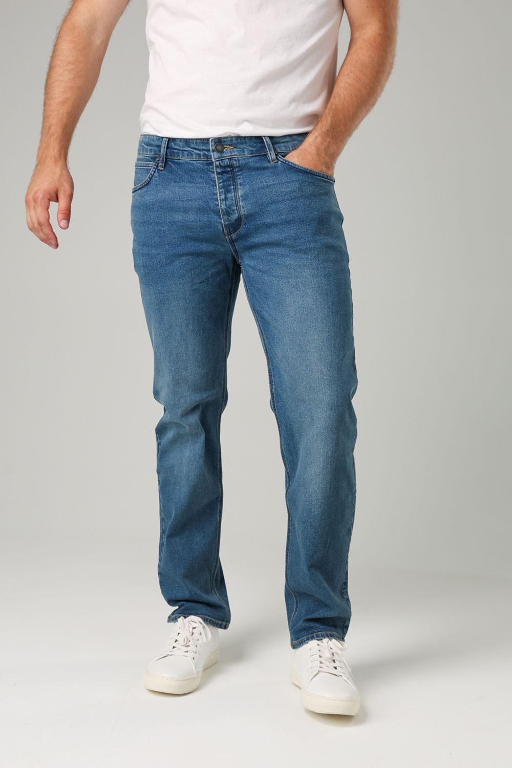 Cotton Straight Leg Stretch Denim Jeans by FRENCH CONNECTION