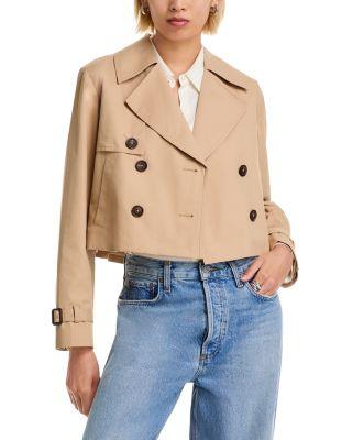 Cropped Twill Trench Coat by FRENCH CONNECTION
