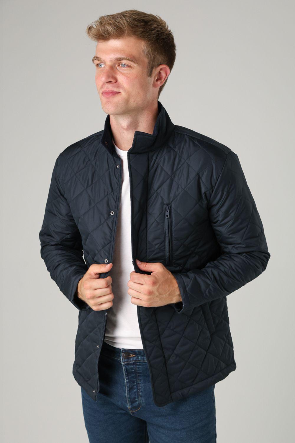 Funnel Neck Diamond Quilted Jacket by FRENCH CONNECTION