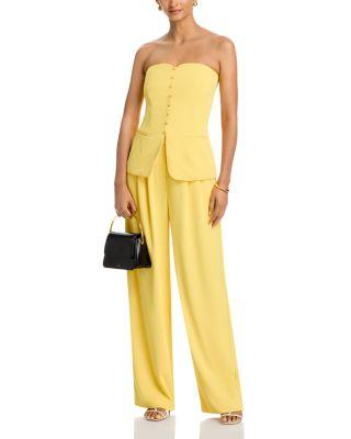 Harry Suiting Strapless Top & Harry Suiting Trousers by FRENCH CONNECTION