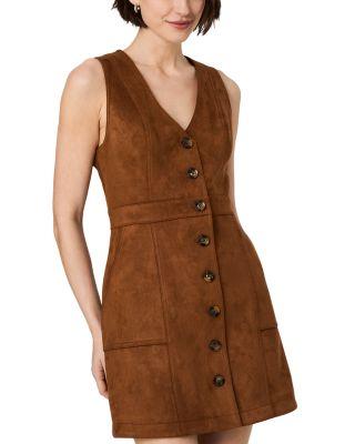 Laney Faux Suede Pocket Dress by FRENCH CONNECTION