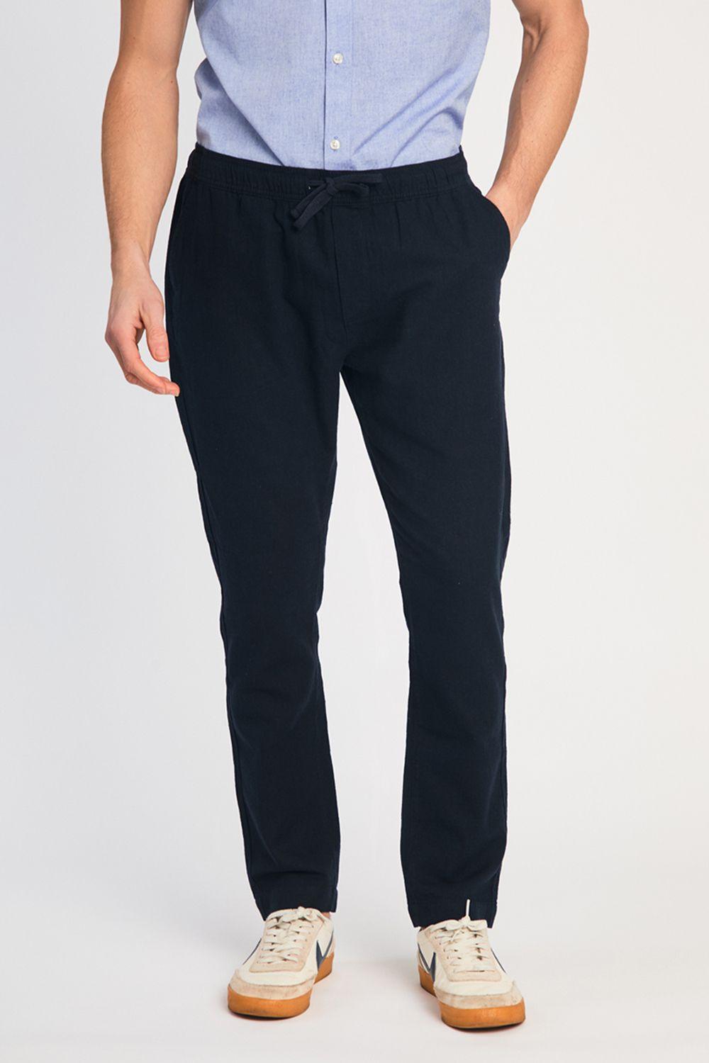 Linen Blend Cuffed Trousers by FRENCH CONNECTION