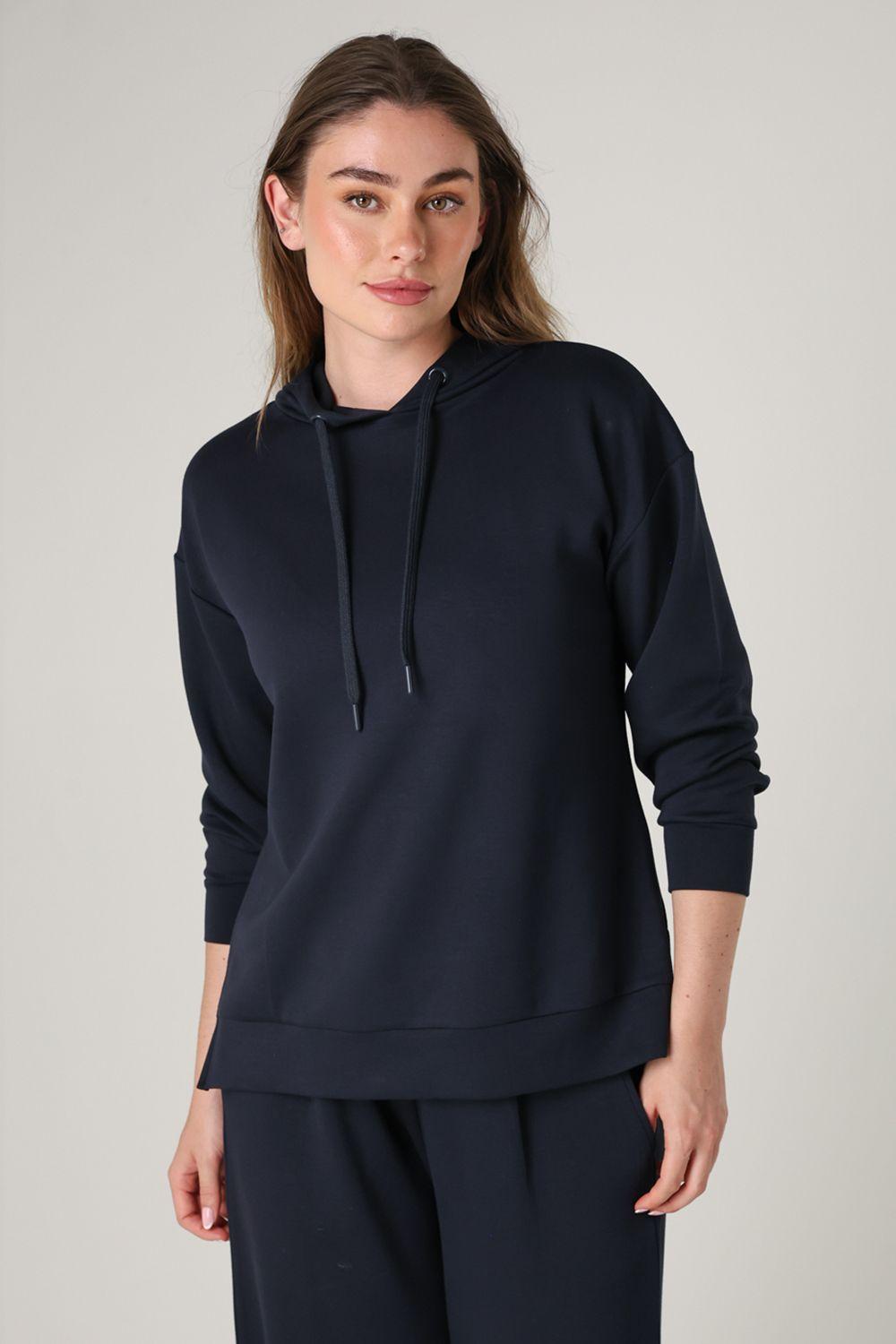 Luxe Oversized Drawcord Hoody by FRENCH CONNECTION