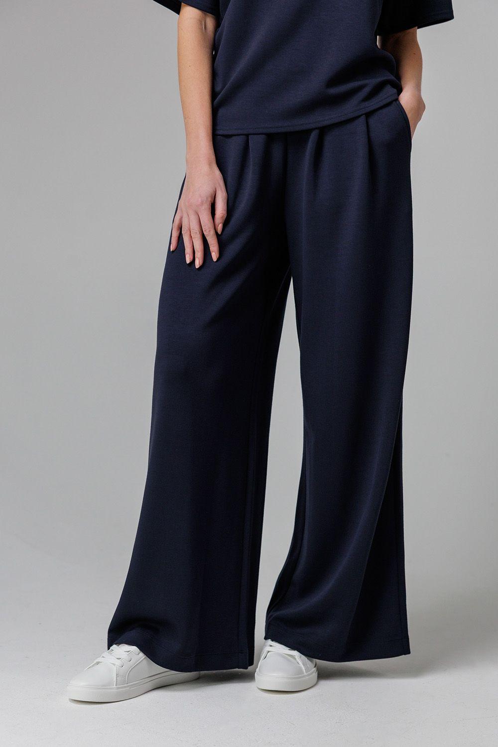 Luxe Wide Leg Draped Trouser by FRENCH CONNECTION