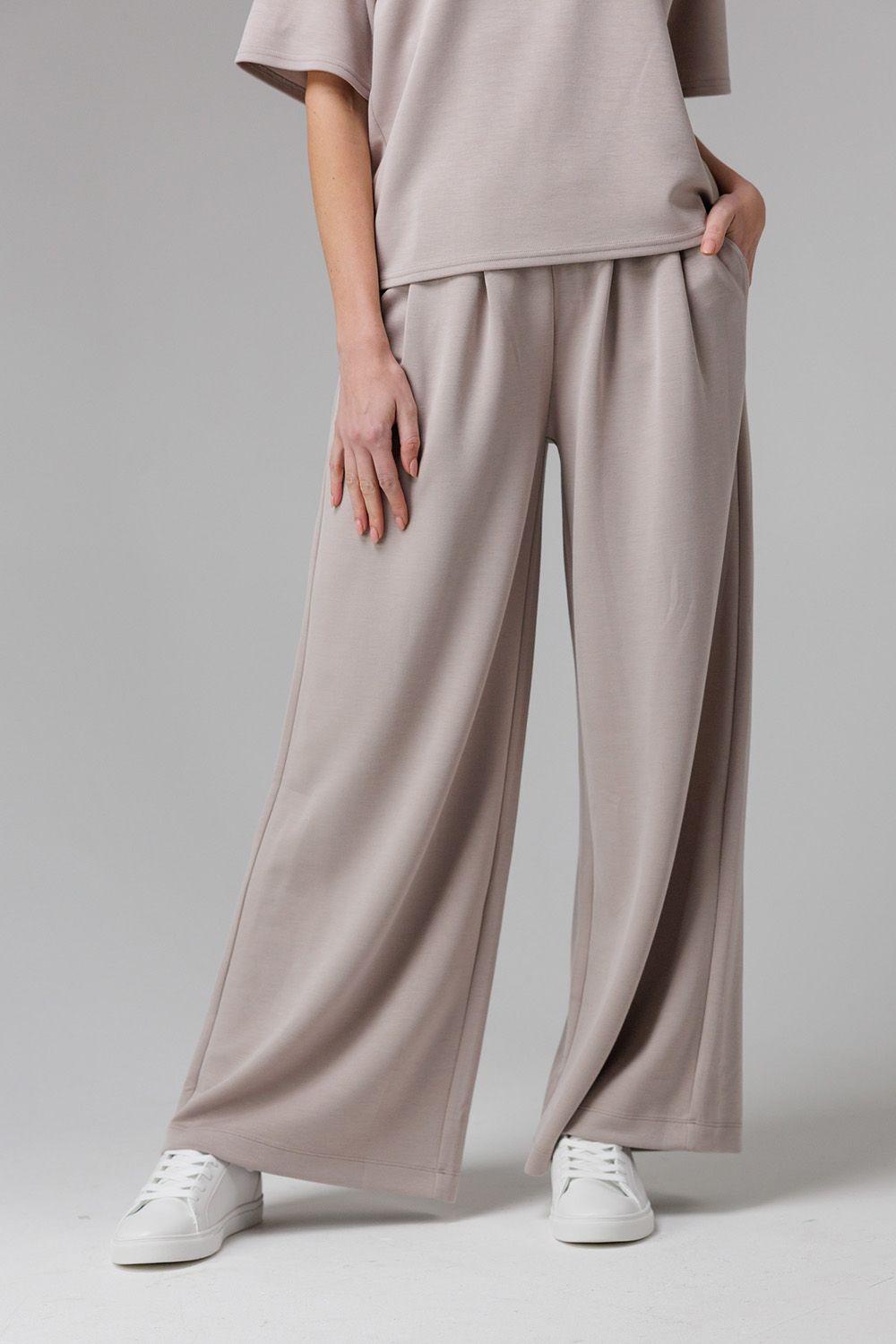 Luxe Wide Leg Draped Trouser by FRENCH CONNECTION