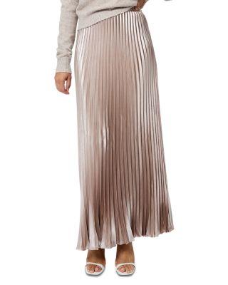 Marielle Satin Pleated Maxi Skirt by FRENCH CONNECTION