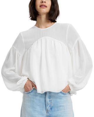 Marina Curved Yoke Top by FRENCH CONNECTION