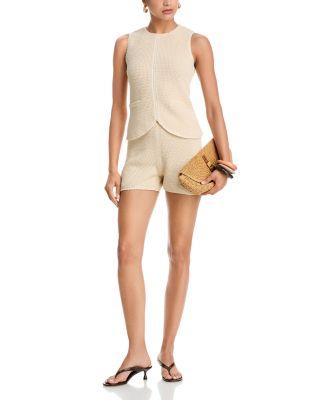 Mozart Crochet Texture V Neck Vest & Mozart Crochet Texture Shorts by FRENCH CONNECTION