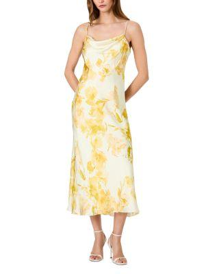 Oona Satin Sophi Cowl Neck Dress by FRENCH CONNECTION