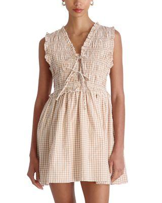 Rhodes Pop Gingham Smocked Dress by FRENCH CONNECTION