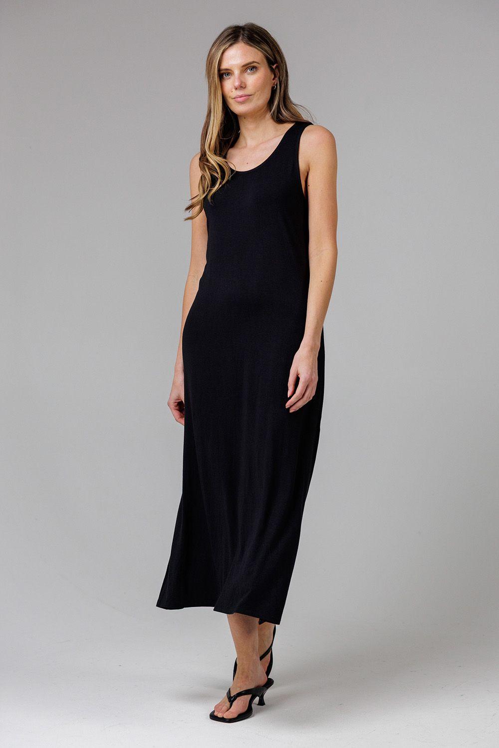 Sleeveless Scoop Neck Flowy Maxi Dress by FRENCH CONNECTION