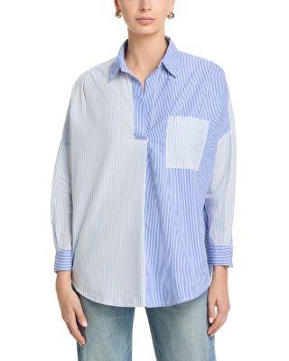 Striped Popover Shirt by FRENCH CONNECTION