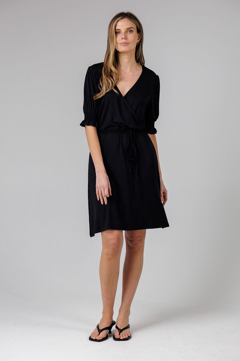 V-Neck Wrap Midi Dress by FRENCH CONNECTION