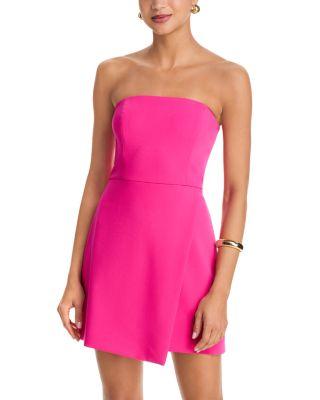 Whisper Strapless Slit Mini Dress by FRENCH CONNECTION
