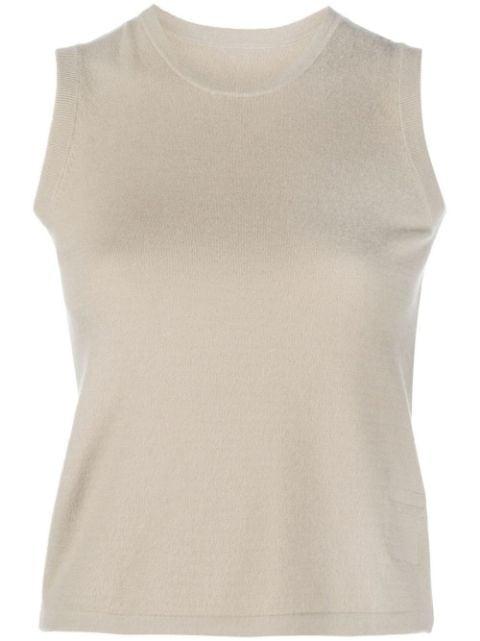 cashmere knitted tank top by FRENCKENBERGER