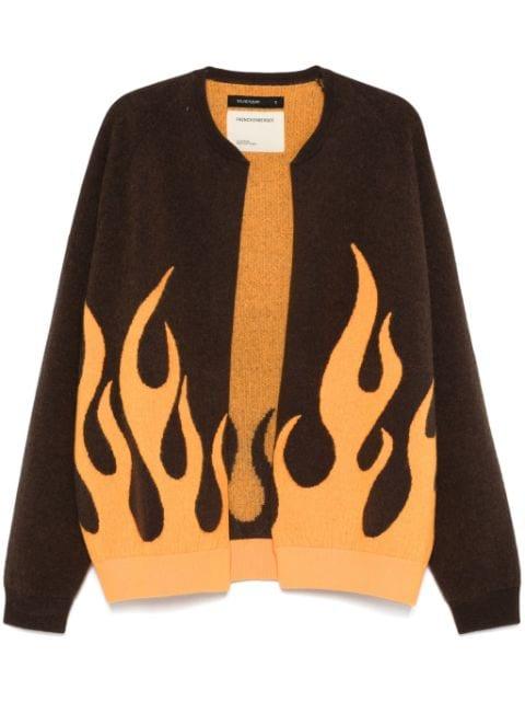 flame-jacquard cardigan by FRENCKENBERGER