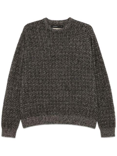 herringbone-pattern sweater by FRENCKENBERGER