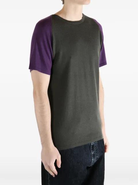 short-sleeved colour-block T-shirt by FRENCKENBERGER