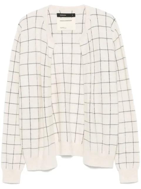 windowpane-pattern cardigan by FRENCKENBERGER