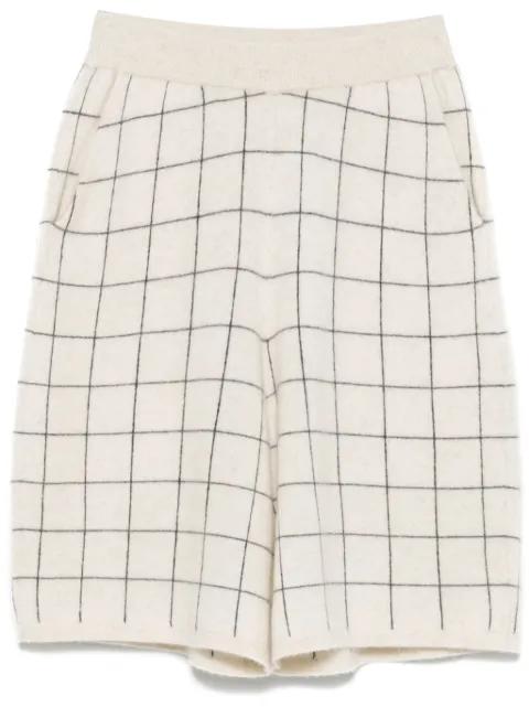 windowpane-pattern shorts by FRENCKENBERGER