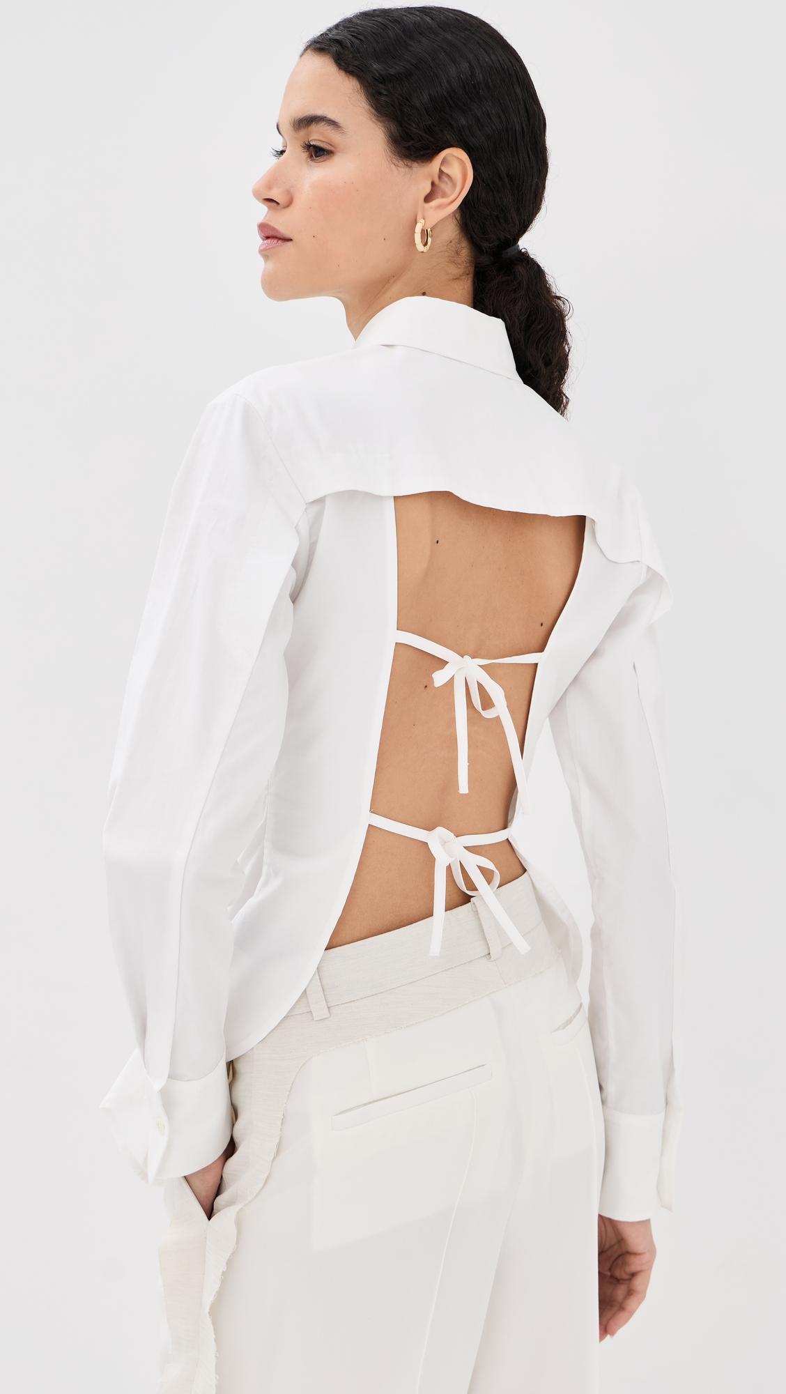 Sharp Open Back Shirt by FRENKEN