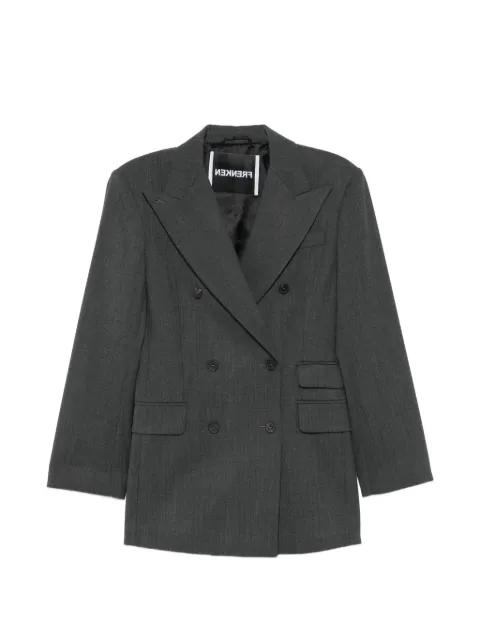 double-breasted peak-lapel blazer by FRENKEN