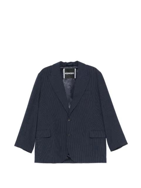 striped peak-lapel blazer by FRENKEN