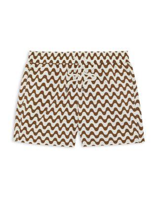 Copacabana Wavy Stripe Classic Fit Swim Trunks by FRESCOBOL CARIOCA