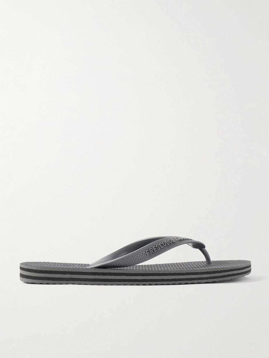 Fabio Logo-Embossed Rubber Flip Flops by FRESCOBOL CARIOCA Fabio Logo-Embossed Rubber Flip Flops by FRESCOBOL CARIOCA
