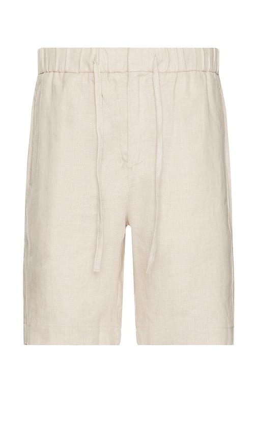 Frescobol Carioca Felipe Linen Shorts in Brown by FRESCOBOL CARIOCA