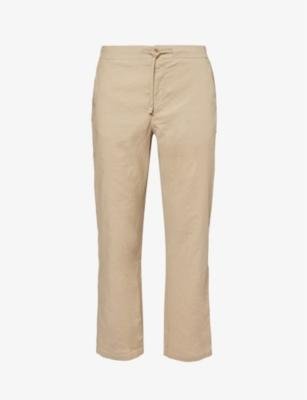 Mendes tapered-leg stretch-linen and cotton-blend trousers by FRESCOBOL CARIOCA