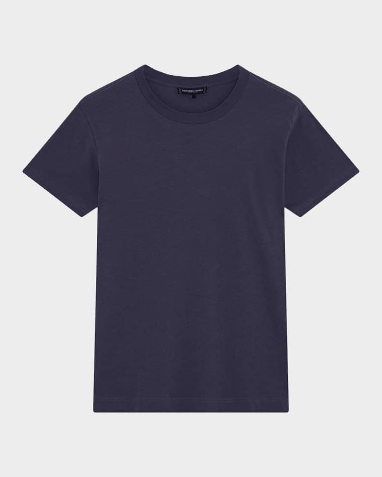 Men's Dinis Cotton and Linen Crewneck T-Shirt by FRESCOBOL CARIOCA