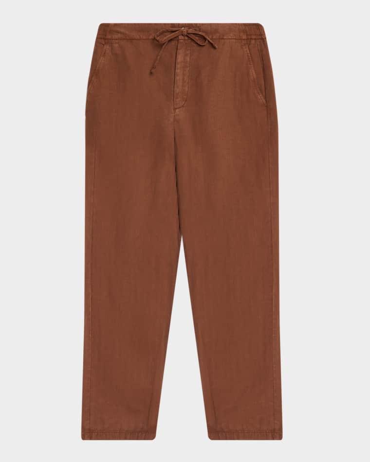 Men's Mendes Linen Blend Drawstring Pants by FRESCOBOL CARIOCA