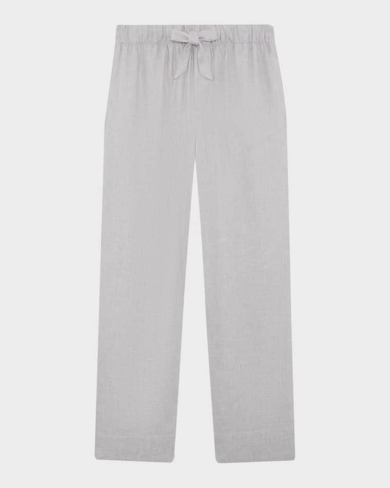 Men's Oscar Linen & Cotton Drawstring Trousers by FRESCOBOL CARIOCA