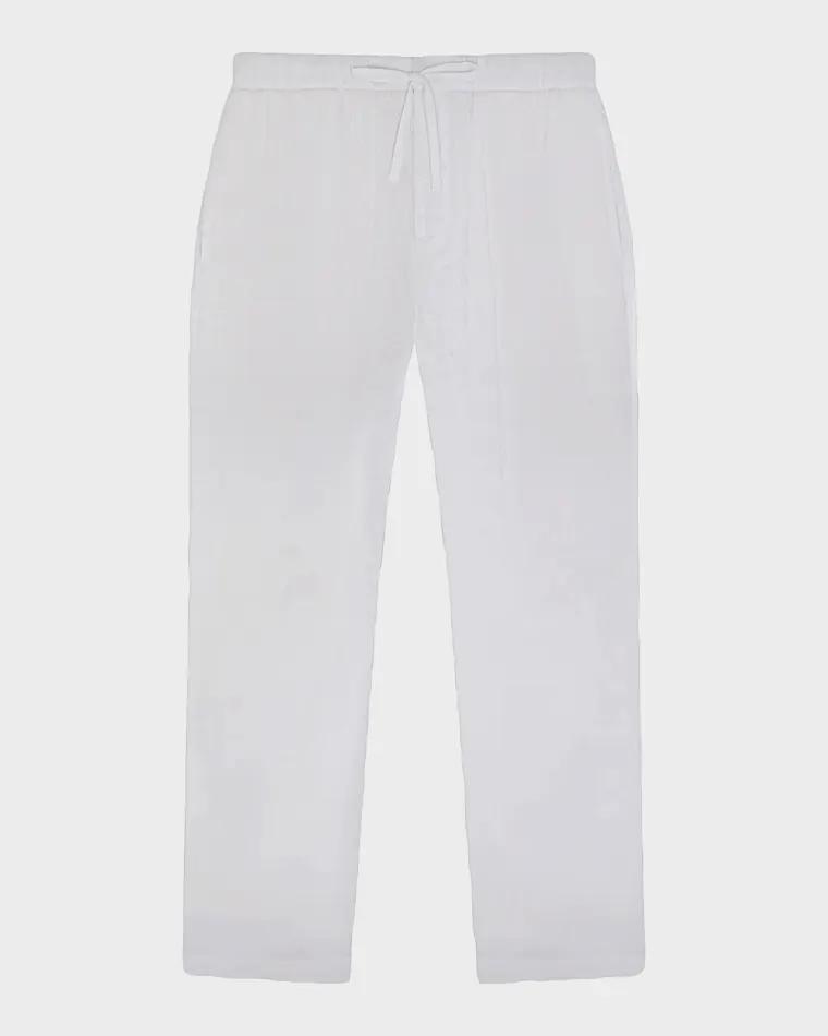 Men's Oscar Solid Linen Pants by FRESCOBOL CARIOCA