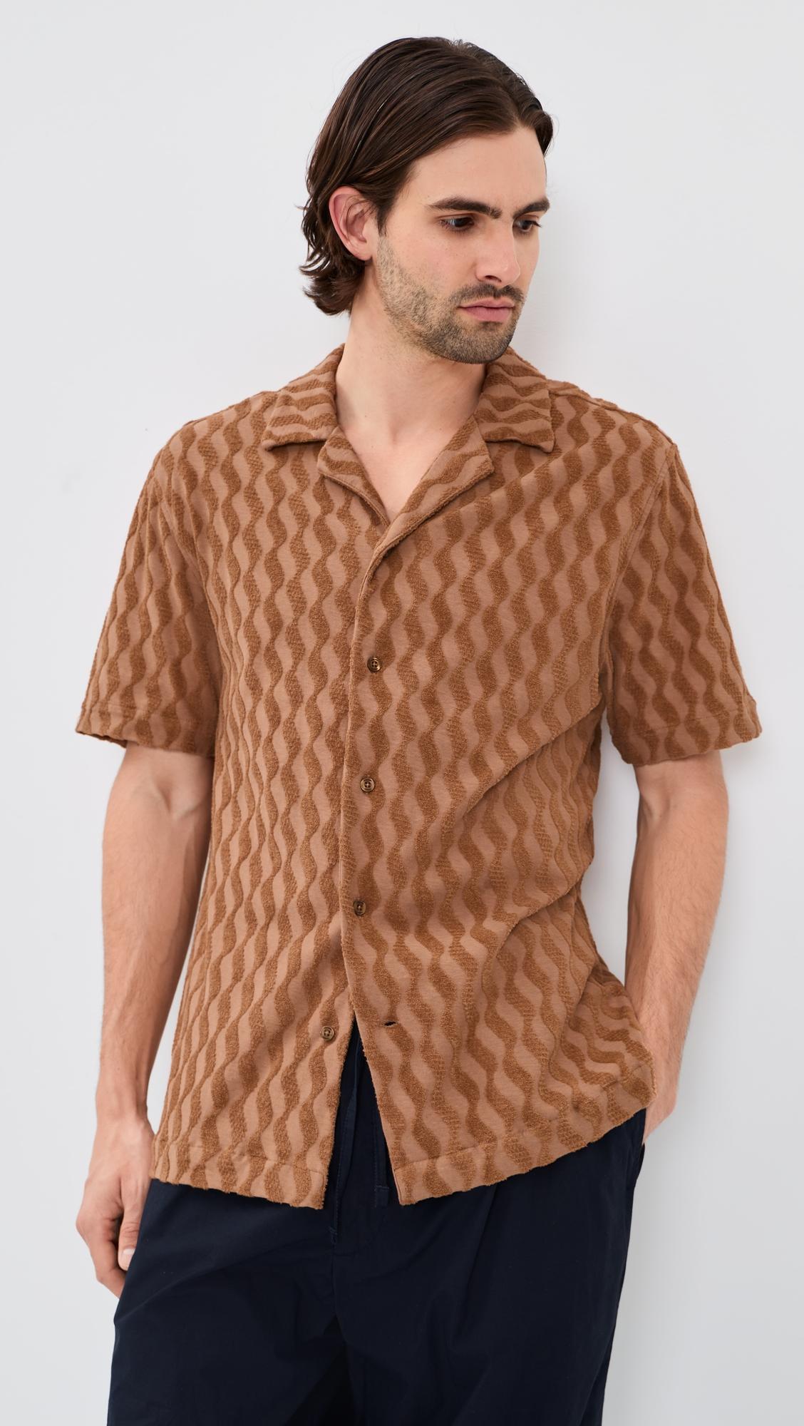 Roberto Terry Jacquard Shirt by FRESCOBOL CARIOCA